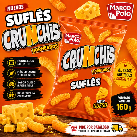 Suflés Crunchis Queso Marco Polo 160g