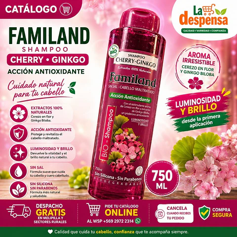 Shampoo Familand Cherry Gingko 750ml