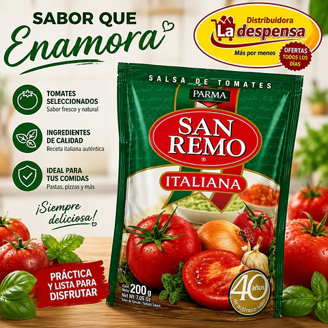 Salsa de Tomate San Remo 200g