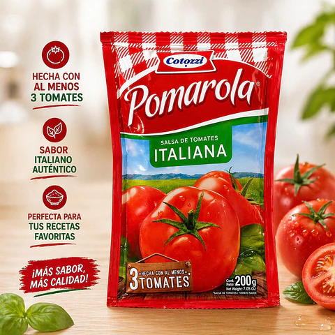 Salsa de Tomate Pomarola Carozzi 200g