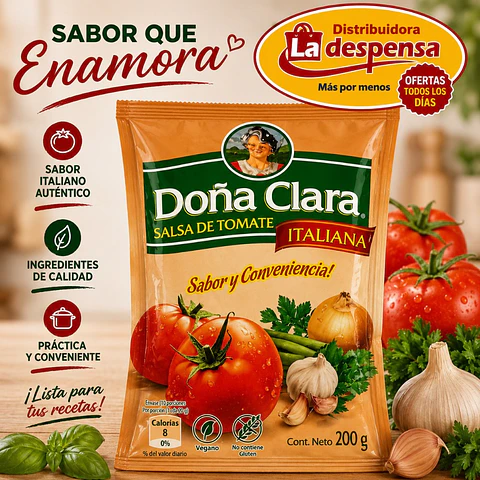 Salsa de Tomate Doña Clara 200g