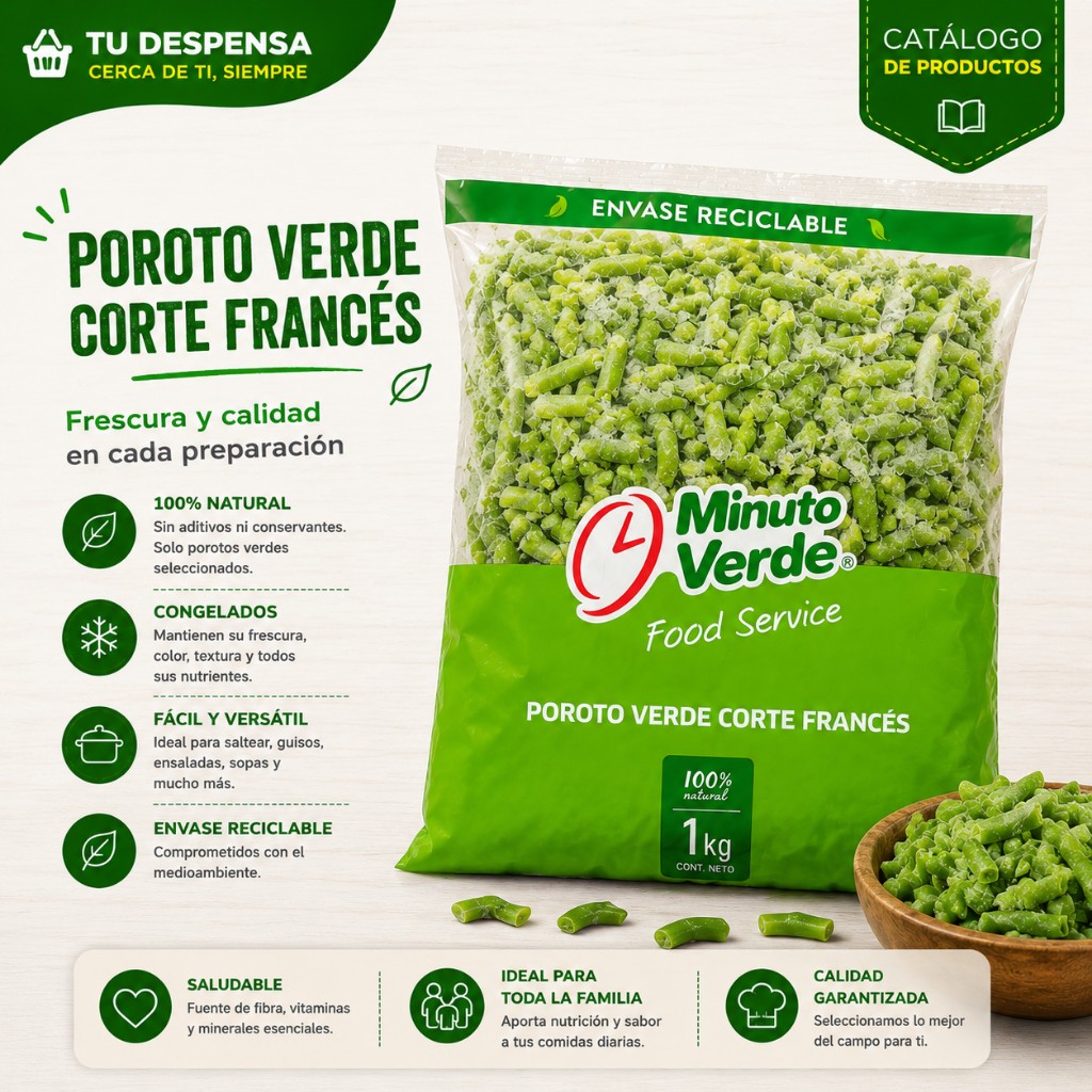Poroto Verde 1KG Minuto Verde