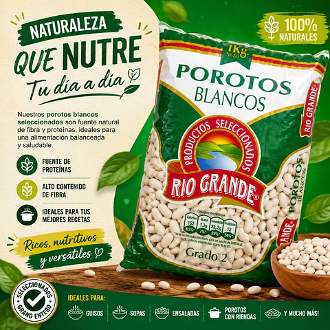 Poroto Blanco Rio Grande 1kg