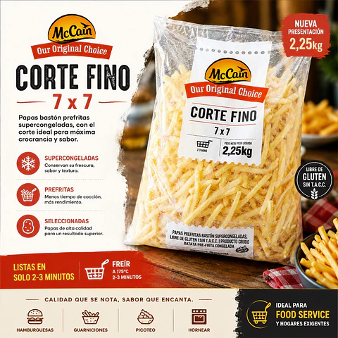 Papas Pre Fritas McCain 2.25kg