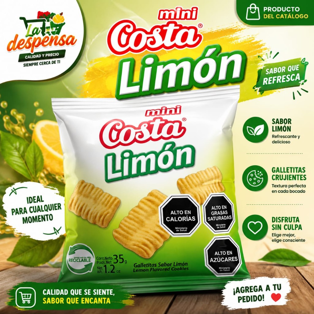 GALLETAS MINI COSTA LIMÓN 35 G