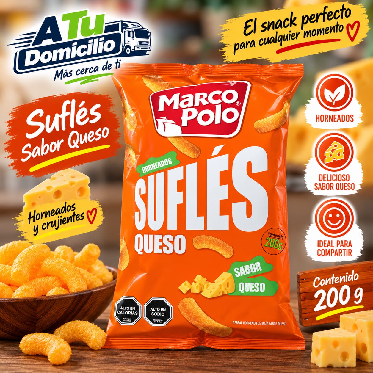Suflés Queso Marco Polo 200 g