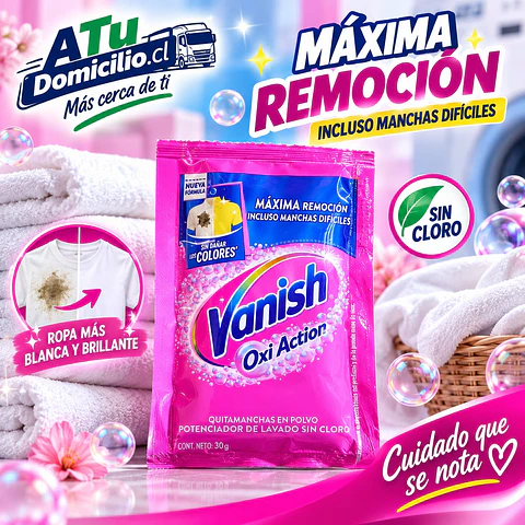 Quitamanchas Polvo Ropa Color Vanish Oxi Action 30 g