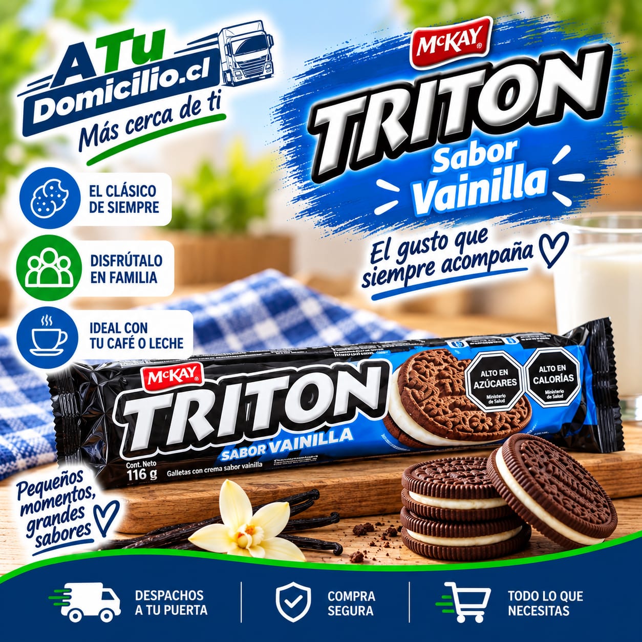 Galletas Triton Vainilla 116 g