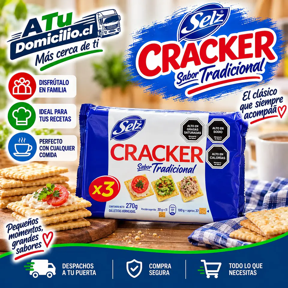 Galletas Saladas Cracker Pack 3 un 270 g 1