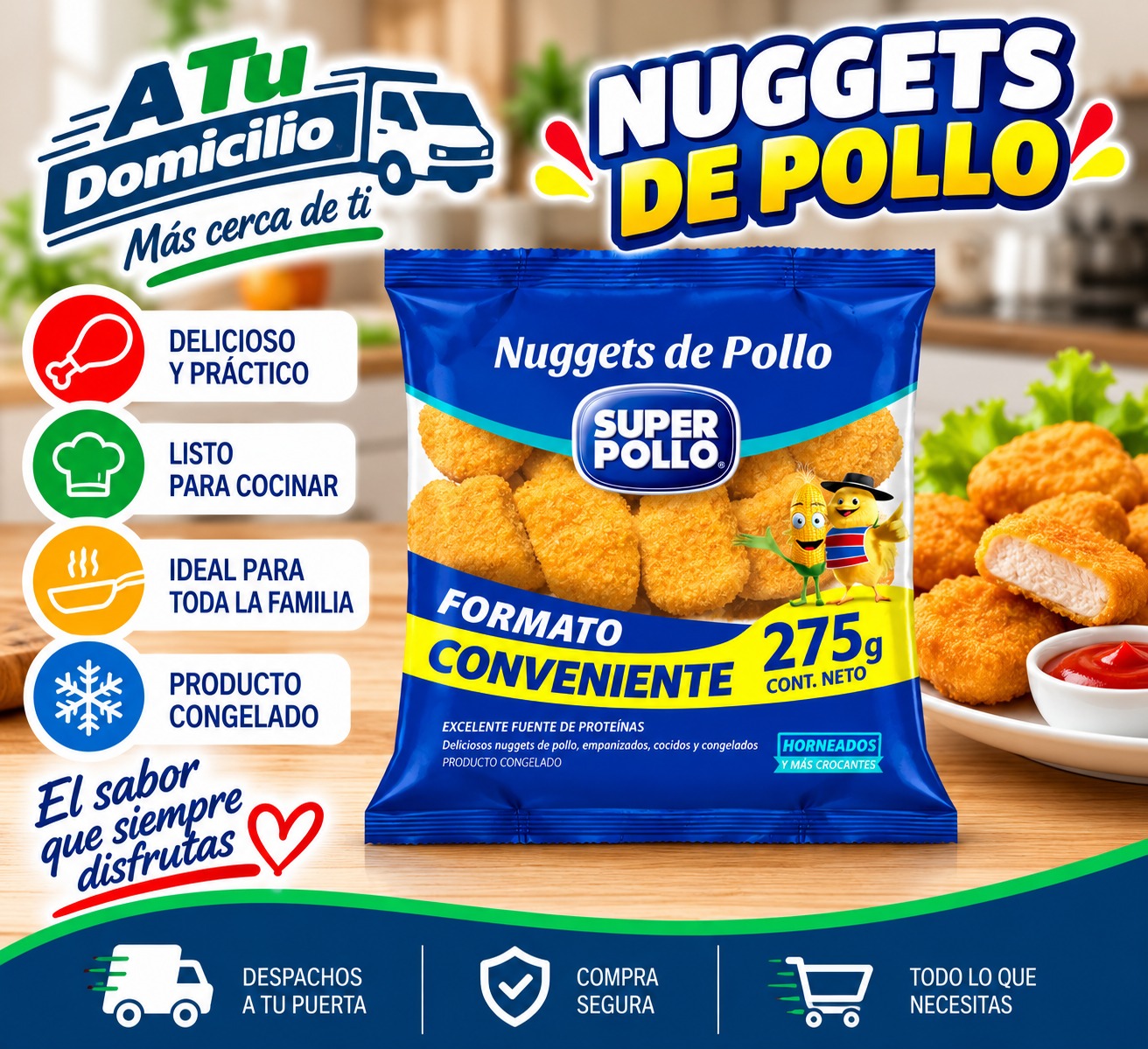 Nuggets de Pollo Super Pollo 275 g