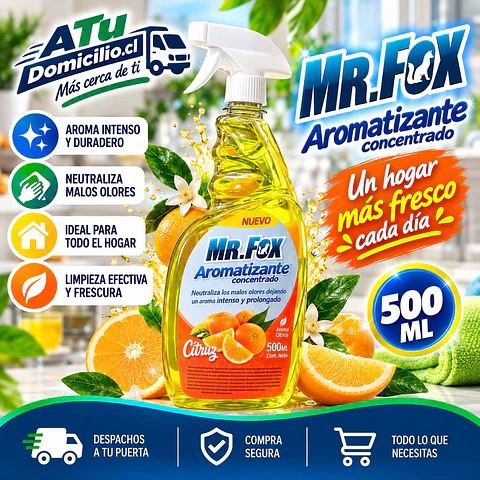 Aromatizante Concentrado Citruz Mr. Fox 500 ml