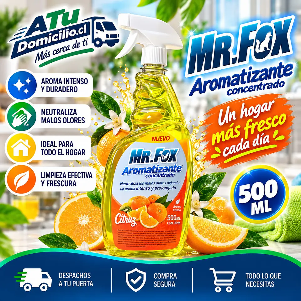 Aromatizante Concentrado Citruz Mr. Fox 500 ml 1