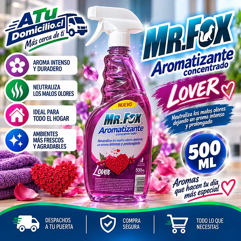 Aromatizante Concentrado Lover Mr. Fox 500 ml