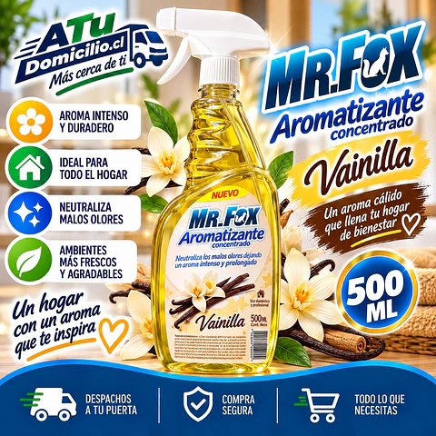 Aromatizante Concentrado Vainilla Mr. Fox 500 ml