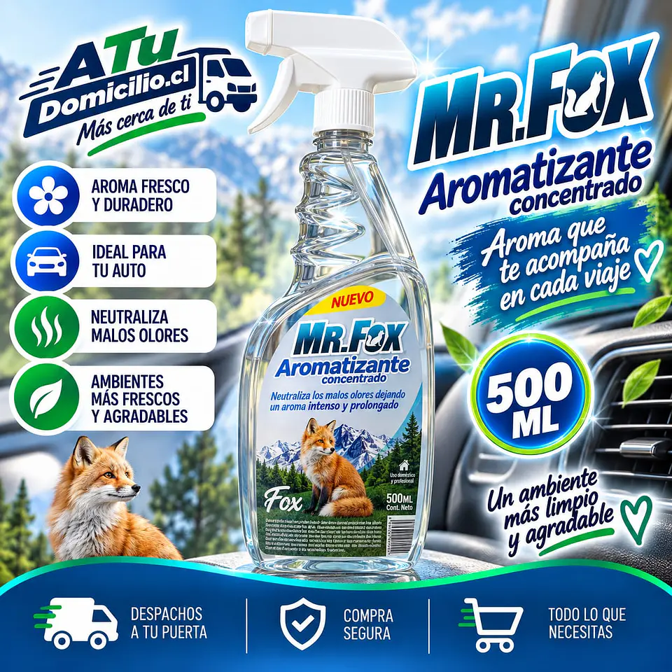 Aromatizante Concentrado Fox Mr. Fox 500 ml 1