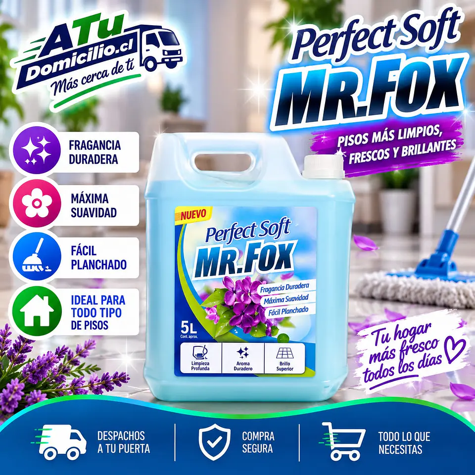 Limpia Pisos Perfect Soft Duradero Mr. Fox 5 L 1