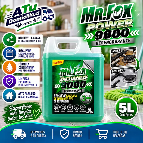 Desengrasante Power 9000 Mr. Fox 5 L