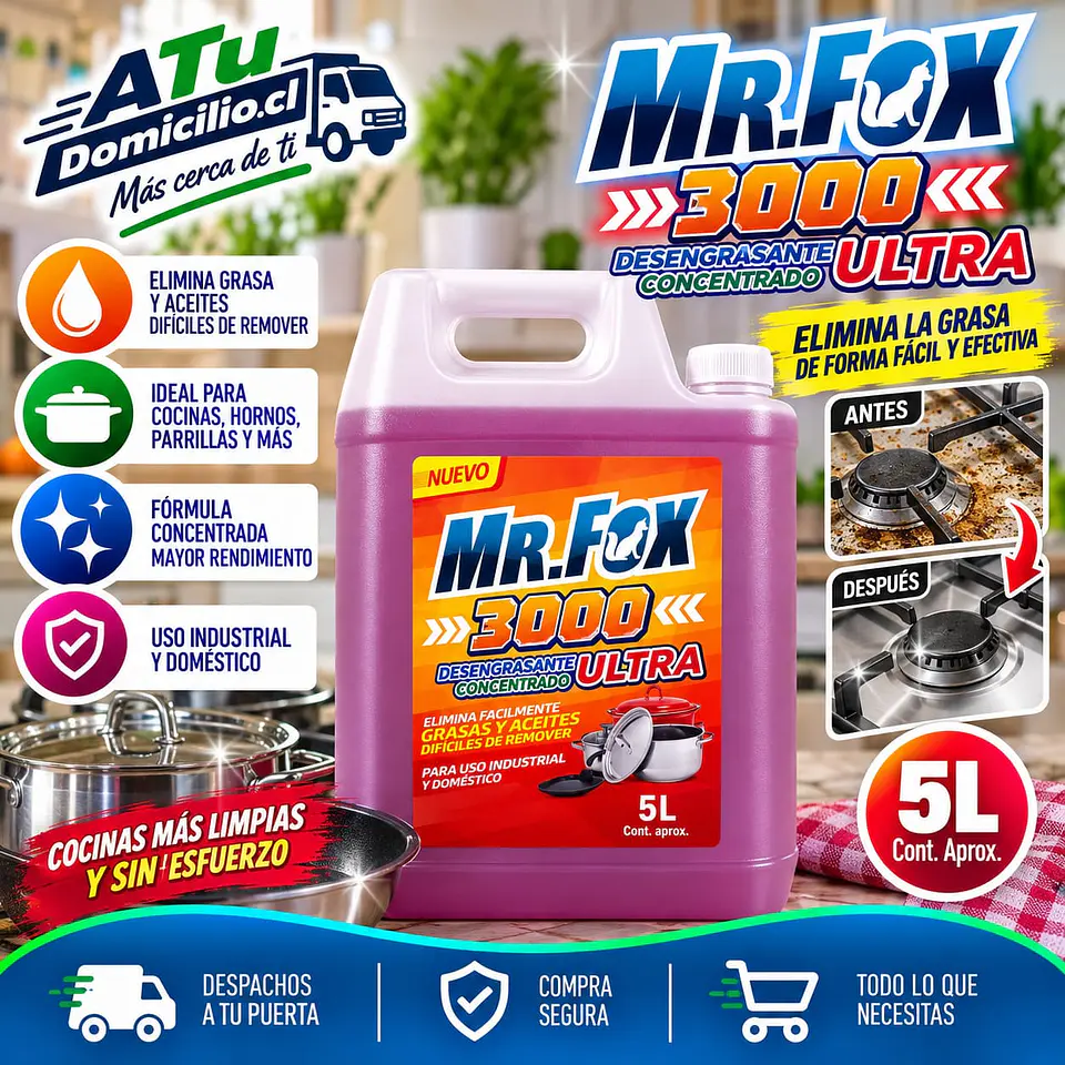 Desengrasante Concentrado 3000 Ultra Mr. Fox 5 L 1