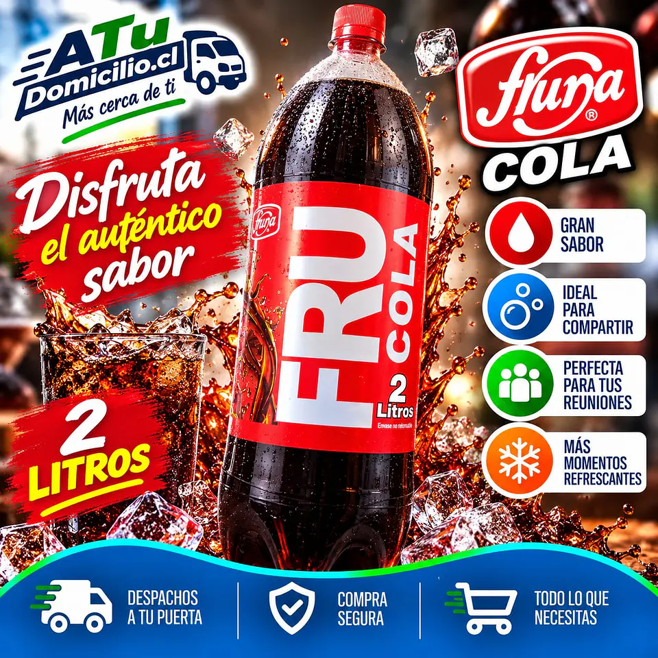 Bebida Fru Cola Fruna desechable 2 L 1
