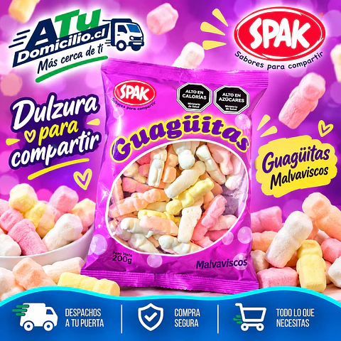 Marshmallow Guaguitas Spak 200 g