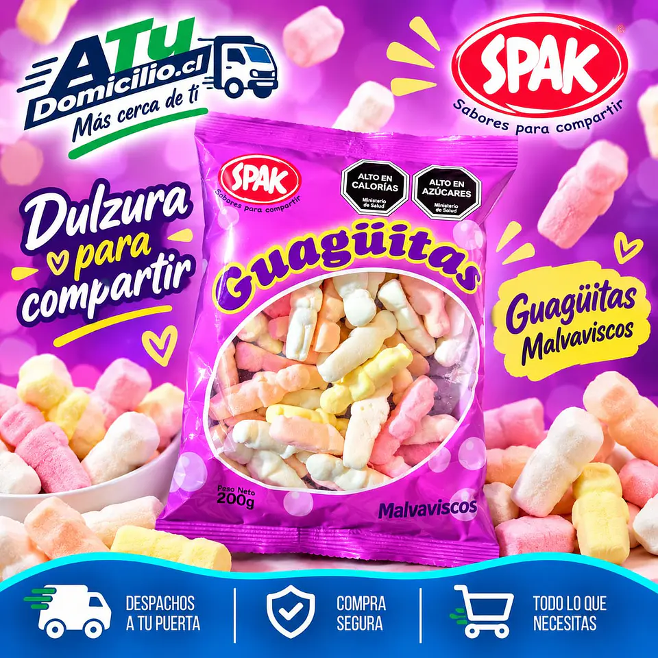 Marshmallow Guaguitas Spak 200 g 1