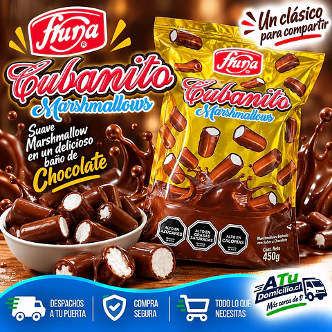 Cubanito marshmallows Fruna 450 gr