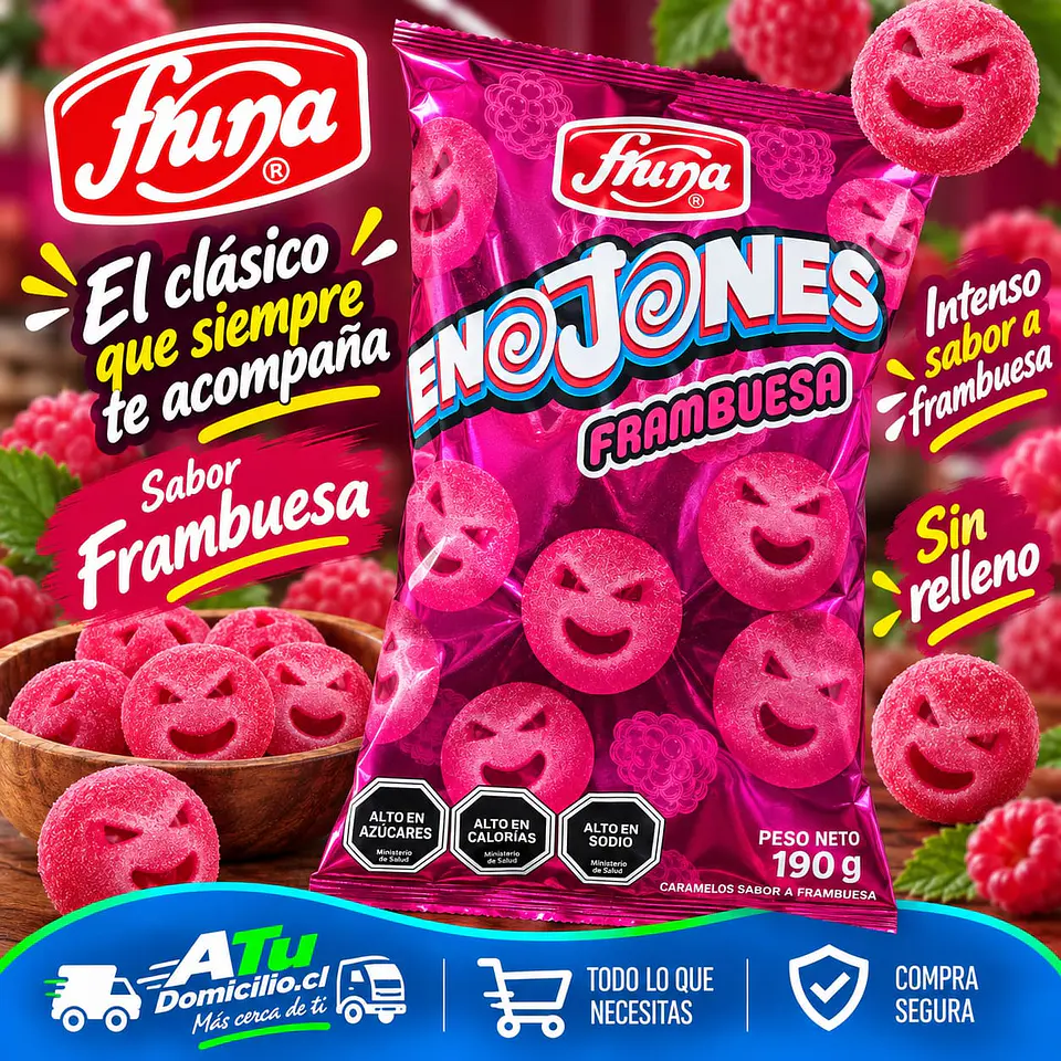 Suflés Enojones Frambuesa 190 g 1