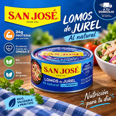 Jurel Lomo Natural San José Drenado 104 g - Neto 160 g