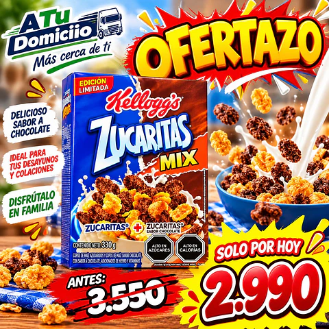 Cereal Azucarado Zucaritas Mix 330 g