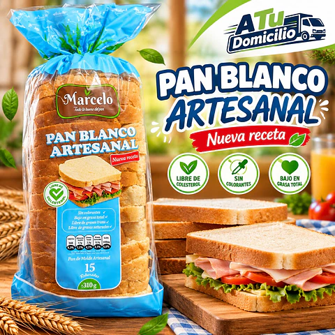 Pan Blanco Artesanal Marcelo 310 g