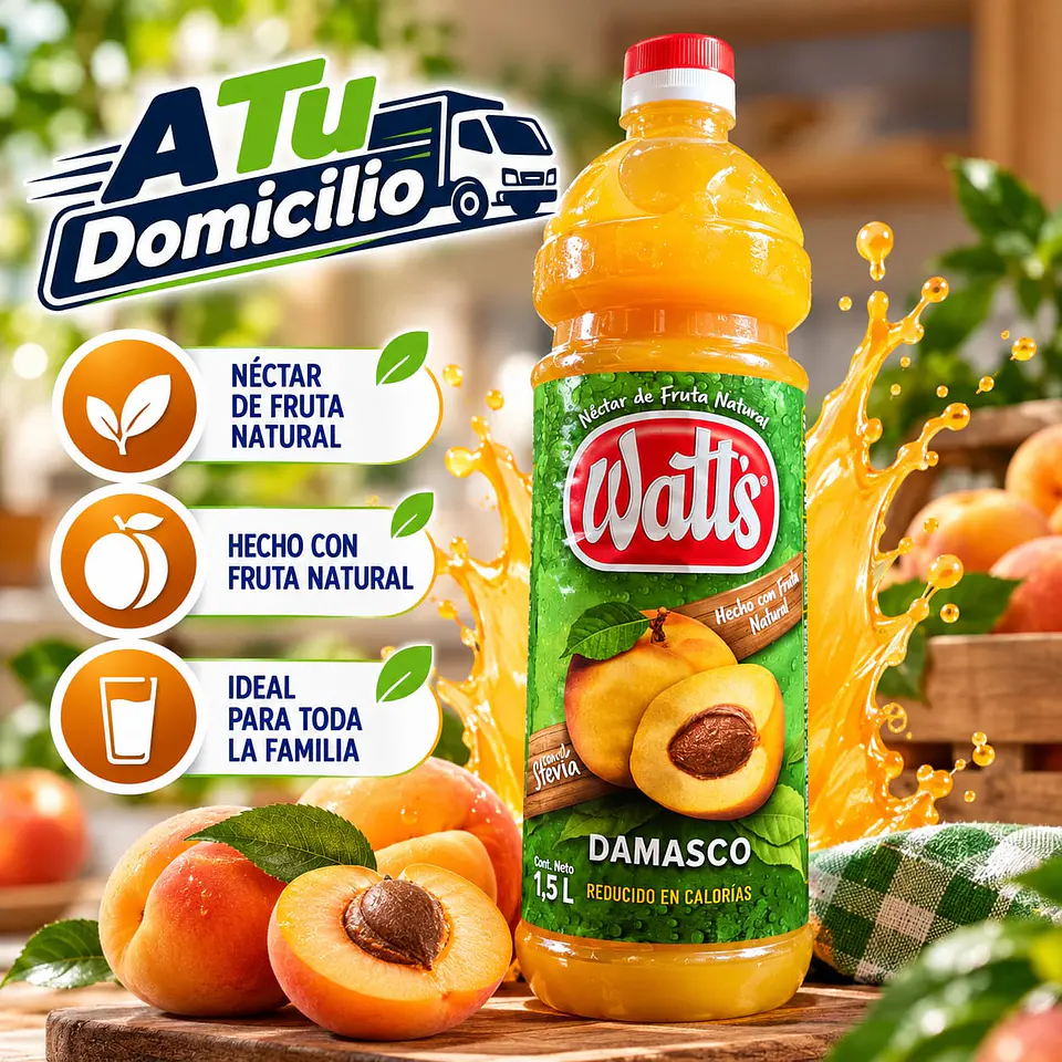 Néctar Watts Damasco 1,5 L 1