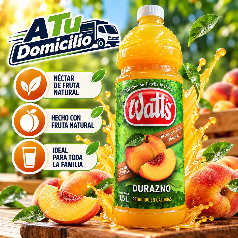 Néctar Watts Durazno 1,5 L 1