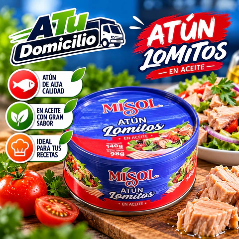Atún Lomintos en Aceite Misol 140 g