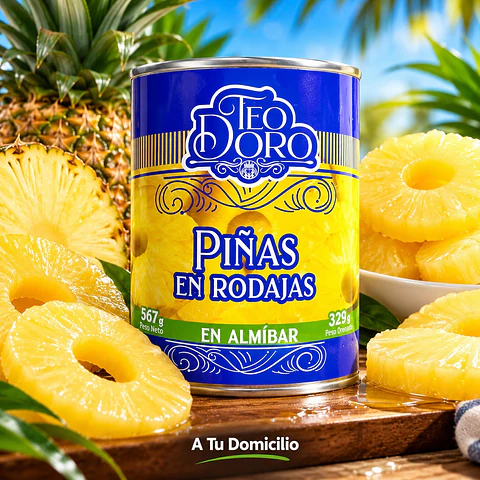 Piñas en Rodajas Teodoro 567 g