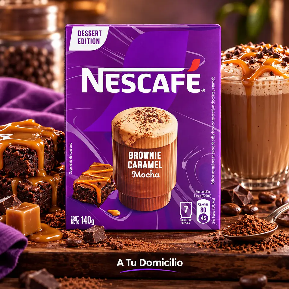 Café Instantáneo Nescafé Brownie Caramel Mocha 7 un 140 g 1