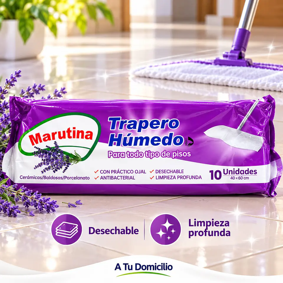 Trapero Húmedo Lavanda Marutina 10u 40x60cm 1