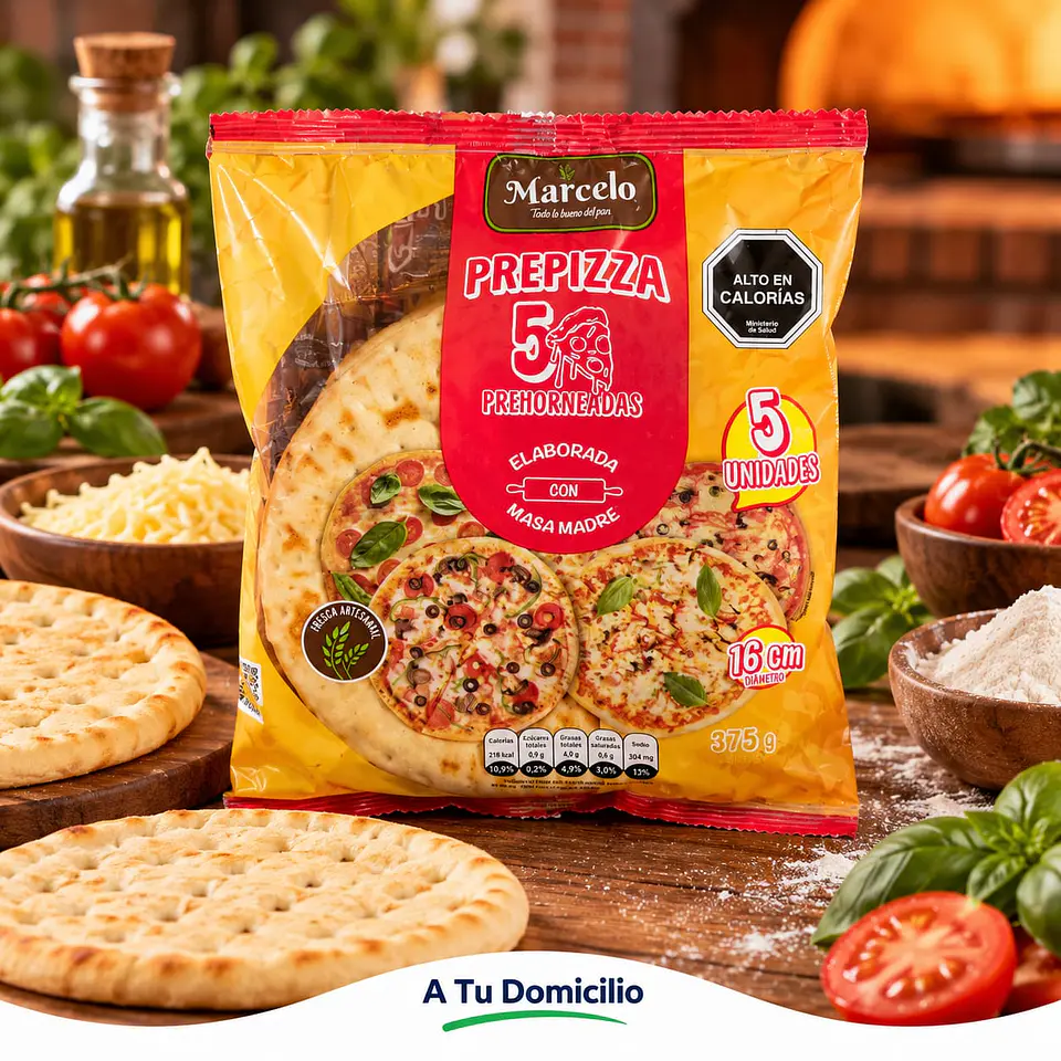 Masa Para Pizza Masa Madre Marcelo 5 un 16 cm Diámetro  1