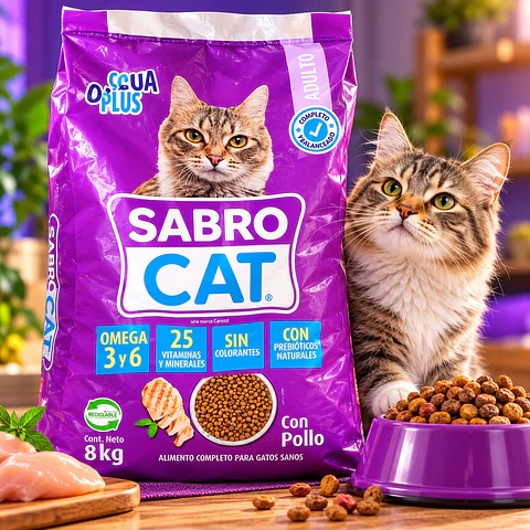 Alimento Para Gatos Adulto Pollo Sabro Cat 8 kg