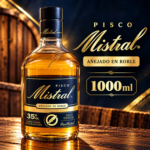 Pisco Mistral 35° Botella 1 L
