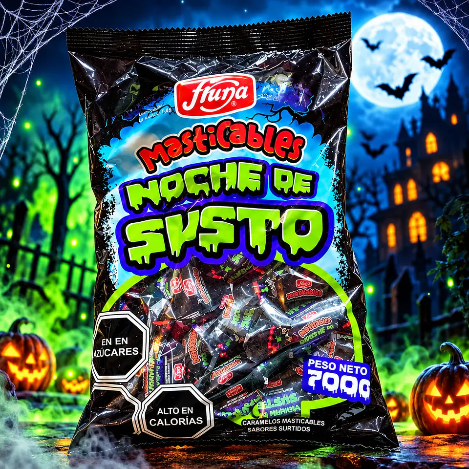 Masticable Halloween Noche De Susto Fruna 200g 1