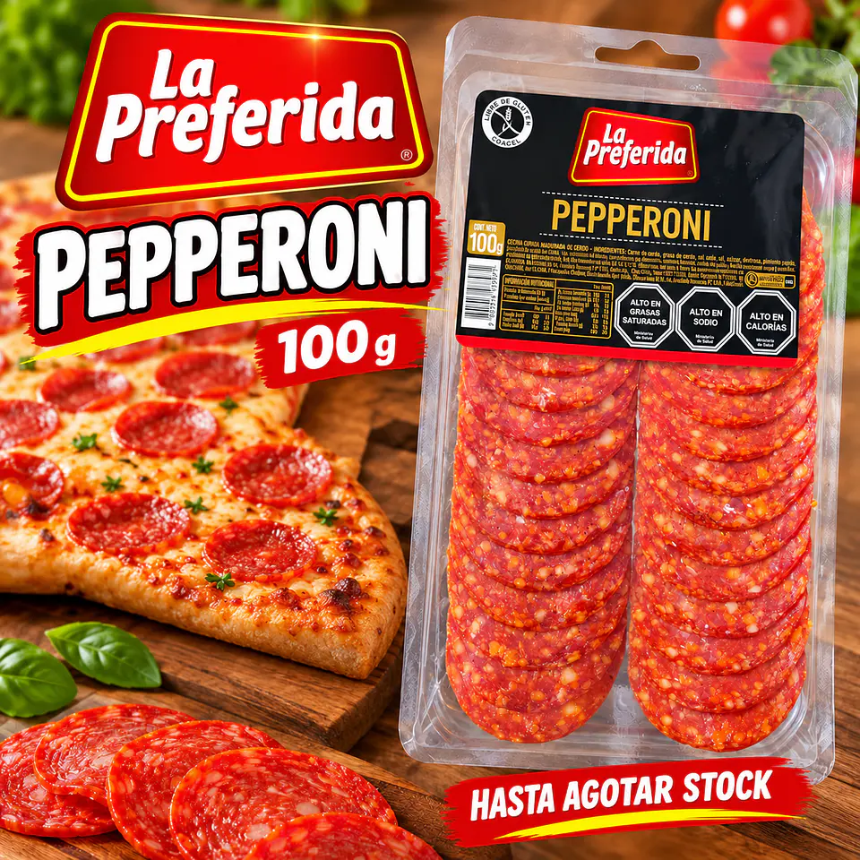 Pepperoni Tradicional La Preferida 100 g 1
