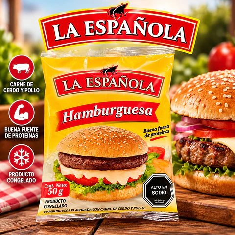 Hamburguesa La Española 50 g