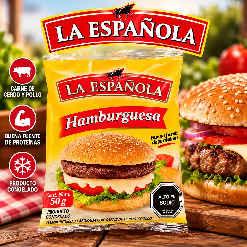 Hamburguesa La Española 50 g 1