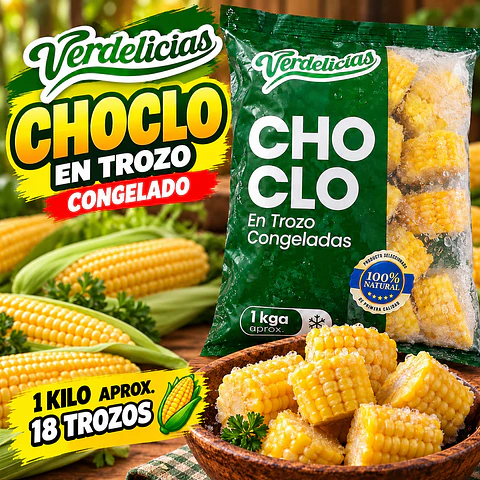 Choclo en Trozos Verdelicias 1 kg