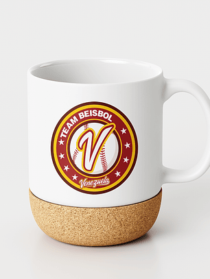 Tazón Team Béisbol base de corcho