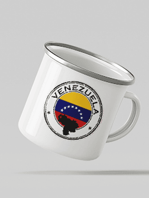 Taza metálica enlozada