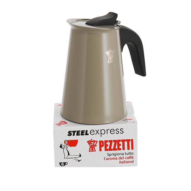 Cafetera Steel Express  6 Tazas Gris 1