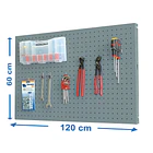 Panelclick 1200x600 Gris + 8 Hook 2