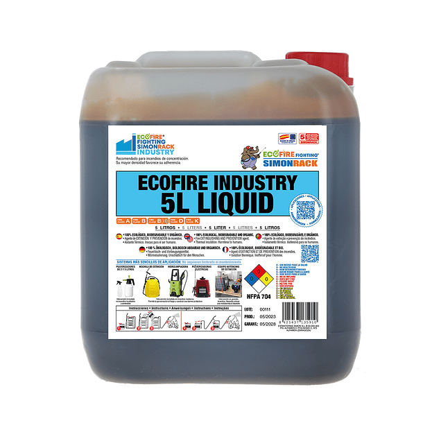 Extintor de Fuego ECOFIRE Fighting Industry Bidón de 5 Lt 2