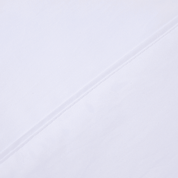 2 Sábanas King 600 Hilos Algodón Pima Peruano Sateen Liso Blanco 6